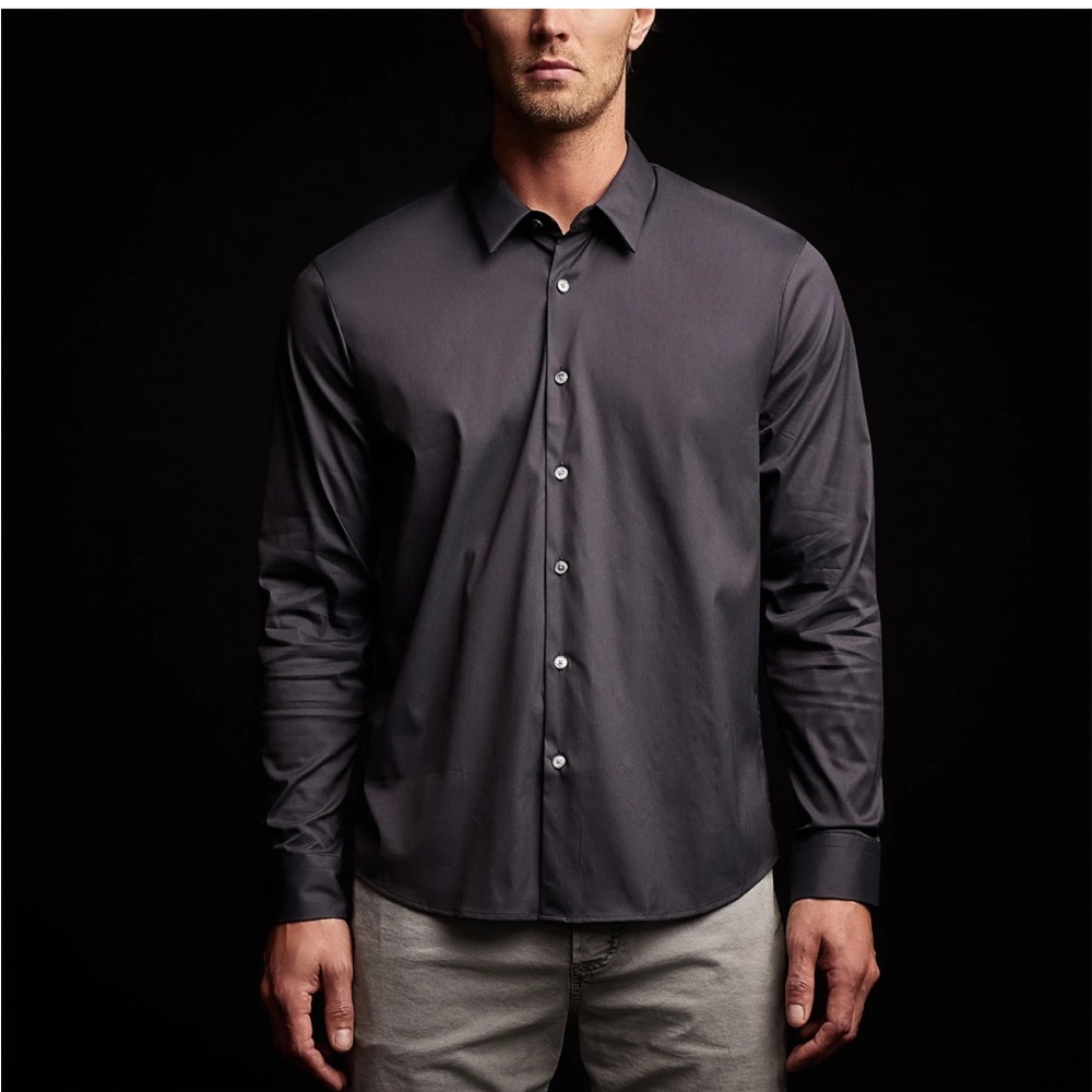 James Perse STRETCH POPLIN DRESS SHIRT Sz 4 / XL